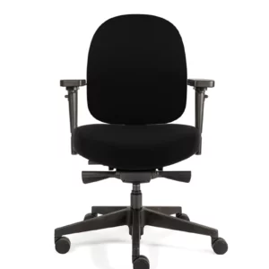 Zwarte verstelbare bureaustoel Model Sam 1